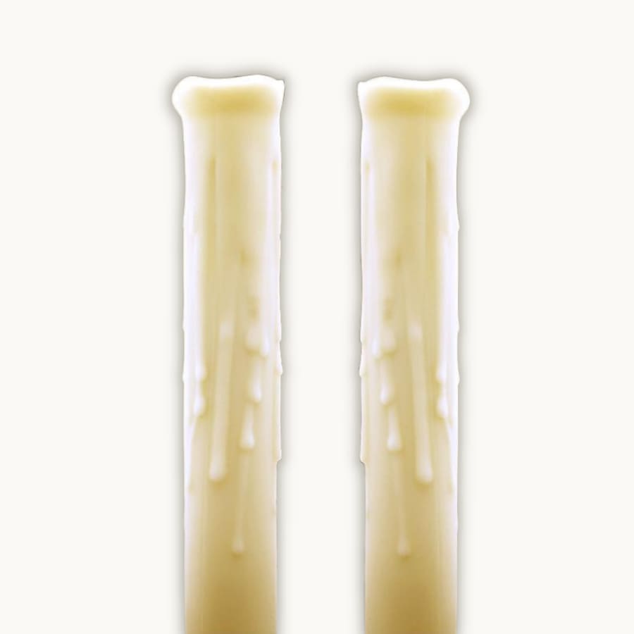 Premium Silicone Candle Sleeves - 2 Pack - Ivory - Bulb