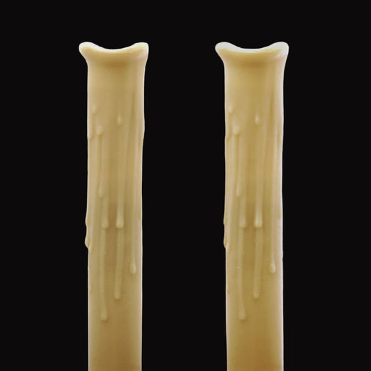 Premium Silicone Candle Sleeves - 2 Pack - Wheat - Bulb 
